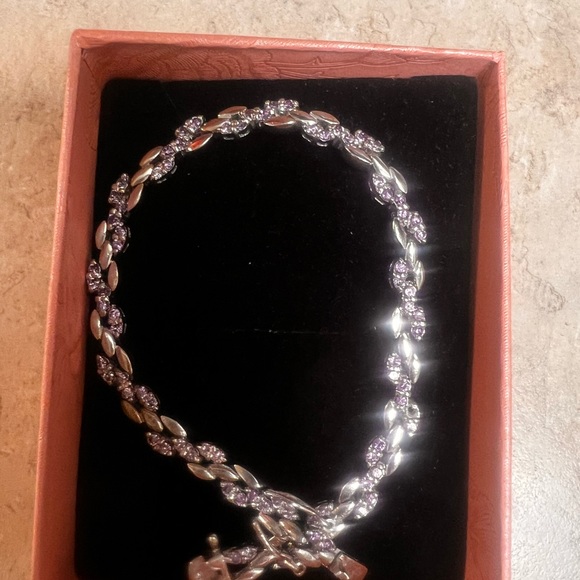 Authentic Amethyst BRACELET in 925 Silver - Picture 2 of 8